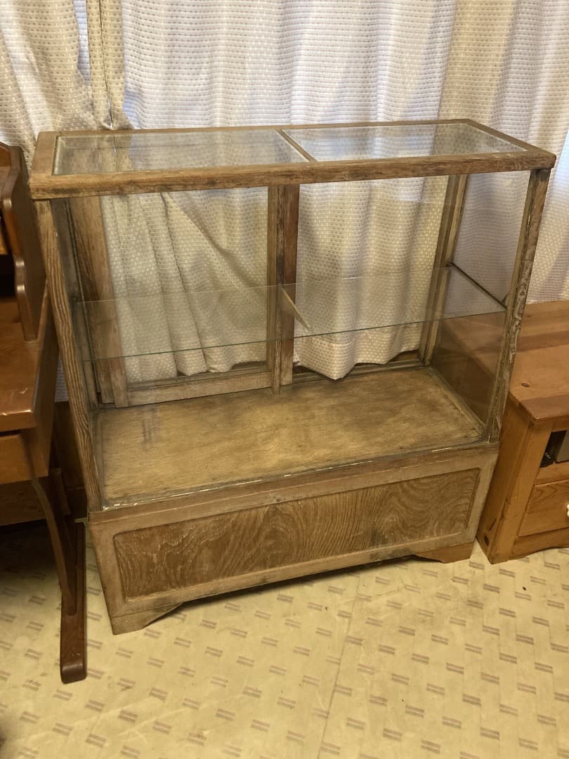 に*読様 ガラスショーケース　無塗装品　ビンテージ 楽天市場】ショーケース アンティーク（素材（インテリア）ガラス