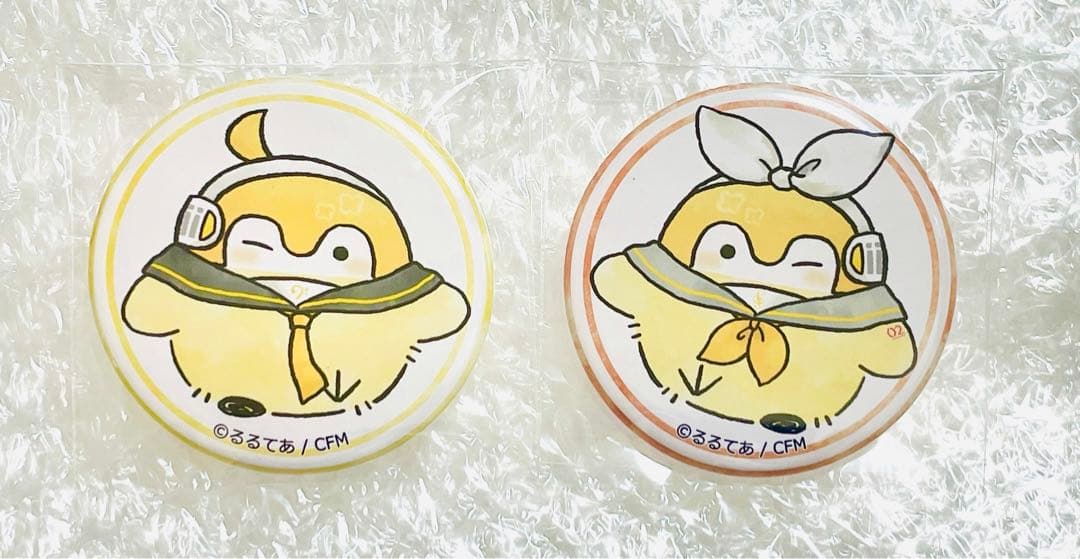 コウペンちゃん VOCALOID 缶バッジ カンバッジ 鏡音レン 鏡音リン