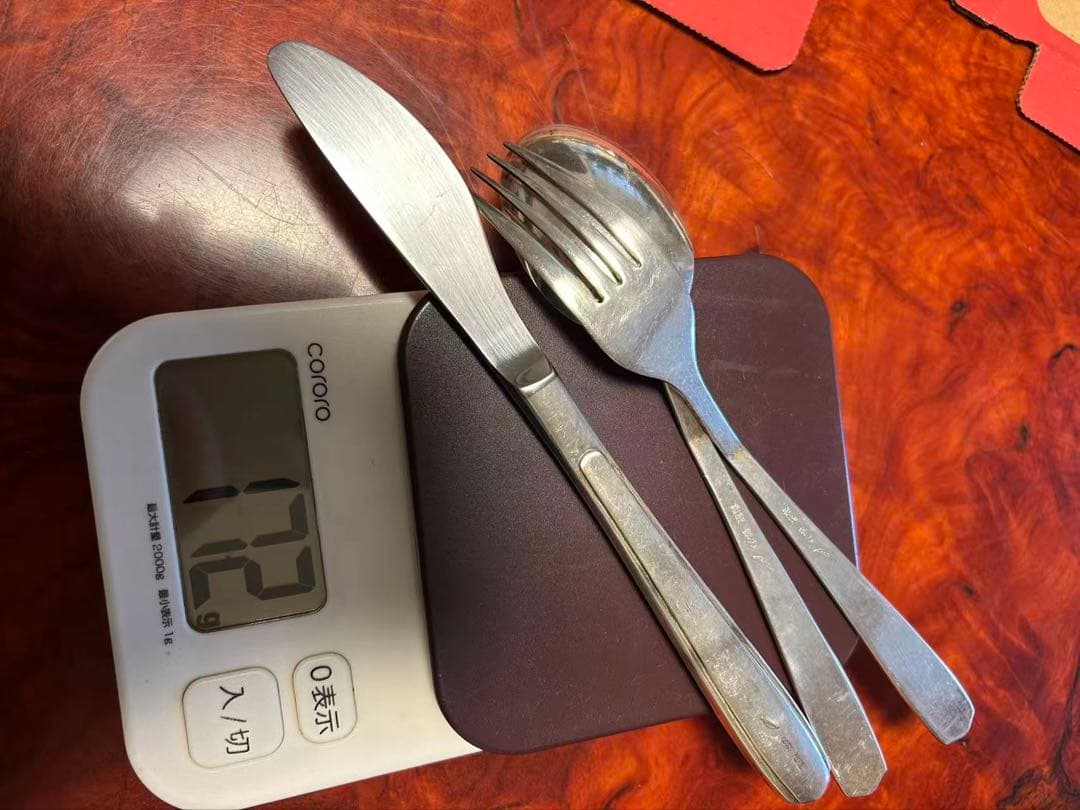 値下げ❗️銀製　カトラリーセット (1セットの価額) フォーク・ナイフ・スプーン