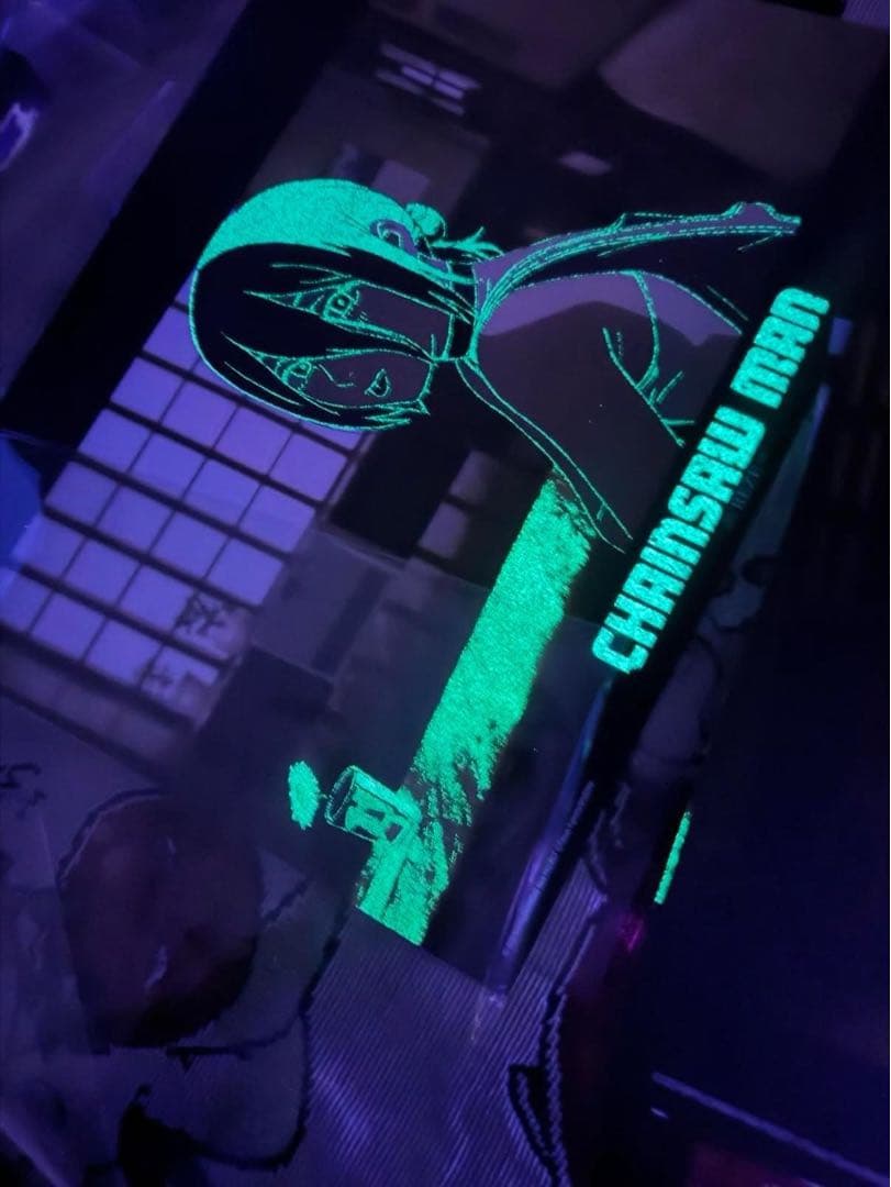 4枚セット台湾限定 マキマ赤夜光/香り レゼ水色夜光/香り　特殊加工A3ポスター