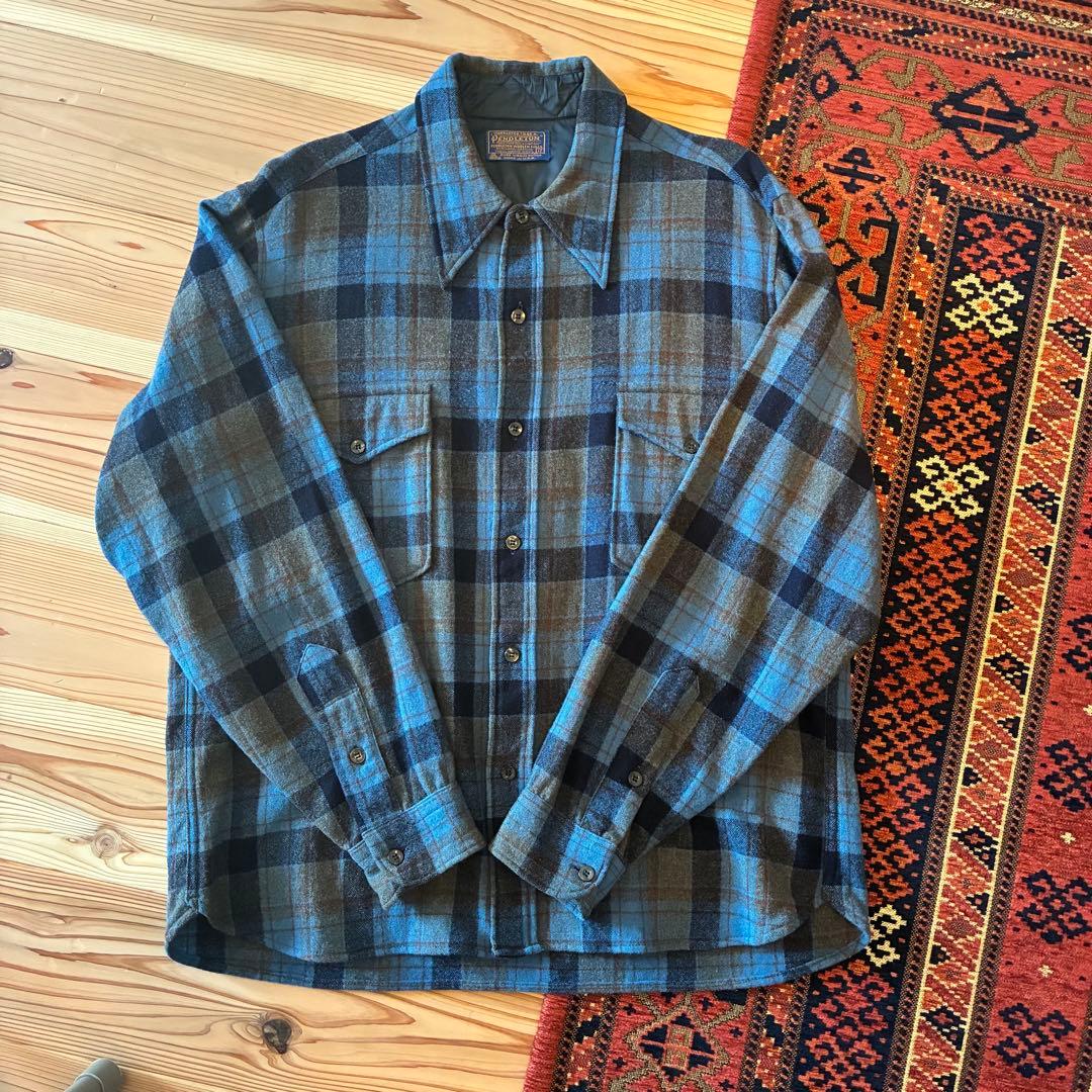 Pendleton ネルシャツ 17サイズ 70s