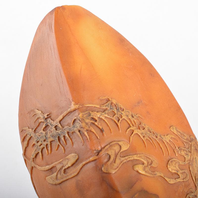 中国 玉石彫刻 山水鹿刻 置物 C R5817 - メルカリ