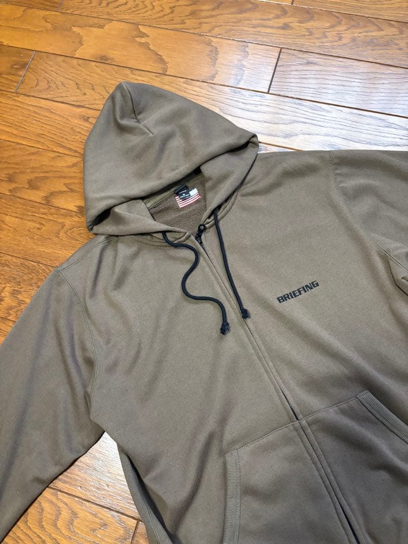 高級！BRIEFING ブリーフィング　ゴルフジップアップパーカー　M 日本製