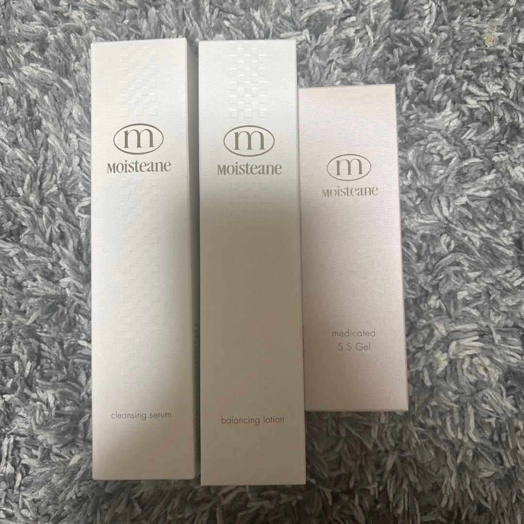 モイスティーヌ クレンジングセラム、バランシングローション、S.Sジェル