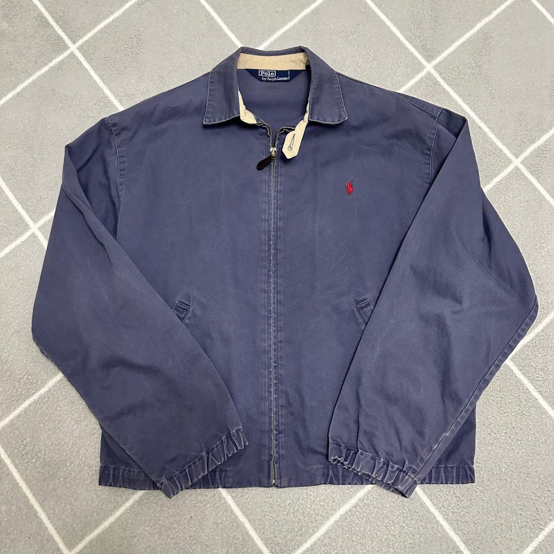 雰囲気系　ラルフローレン　スウィングトップ　短丈　フェード　90s 80s