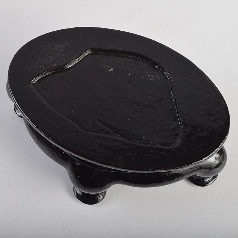 中国 玉石寿山石彫刻 鶴松刻 置物 唐木台付 V R9120 - メルカリ