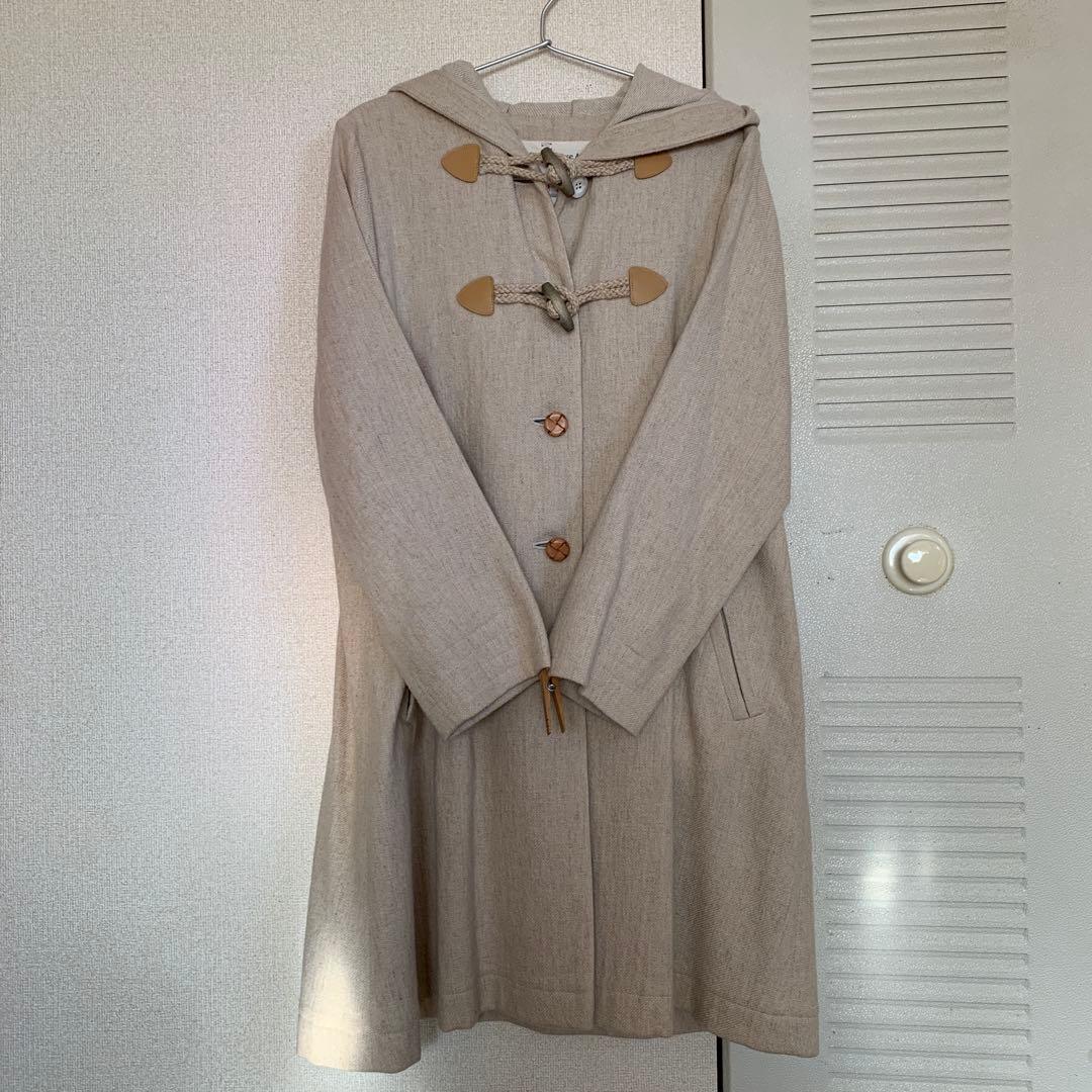 コットンハウスアヤさんのふんわりダッフルコート♡明るいベージュです♡