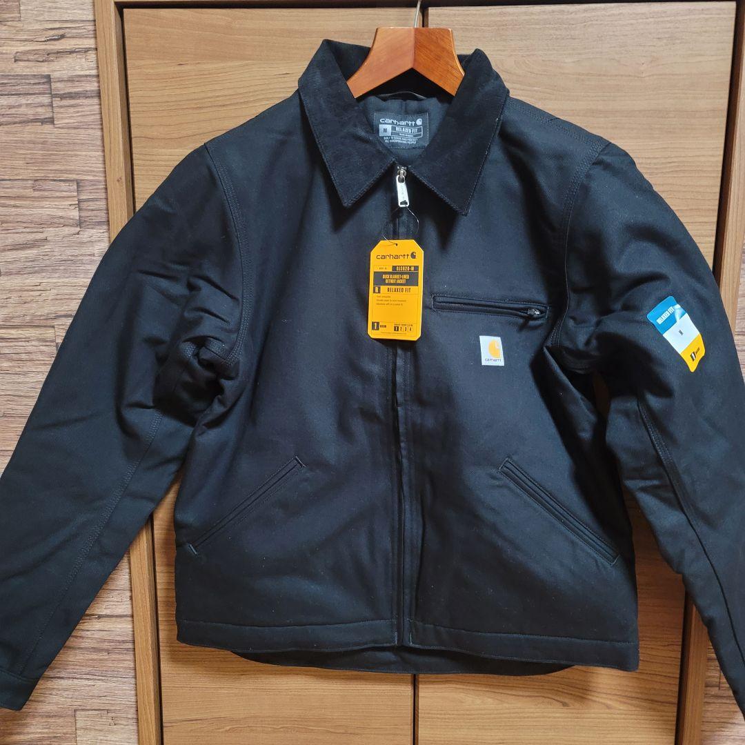 【新品本物】Carhartt デトロイトジャケット　ブラック　M