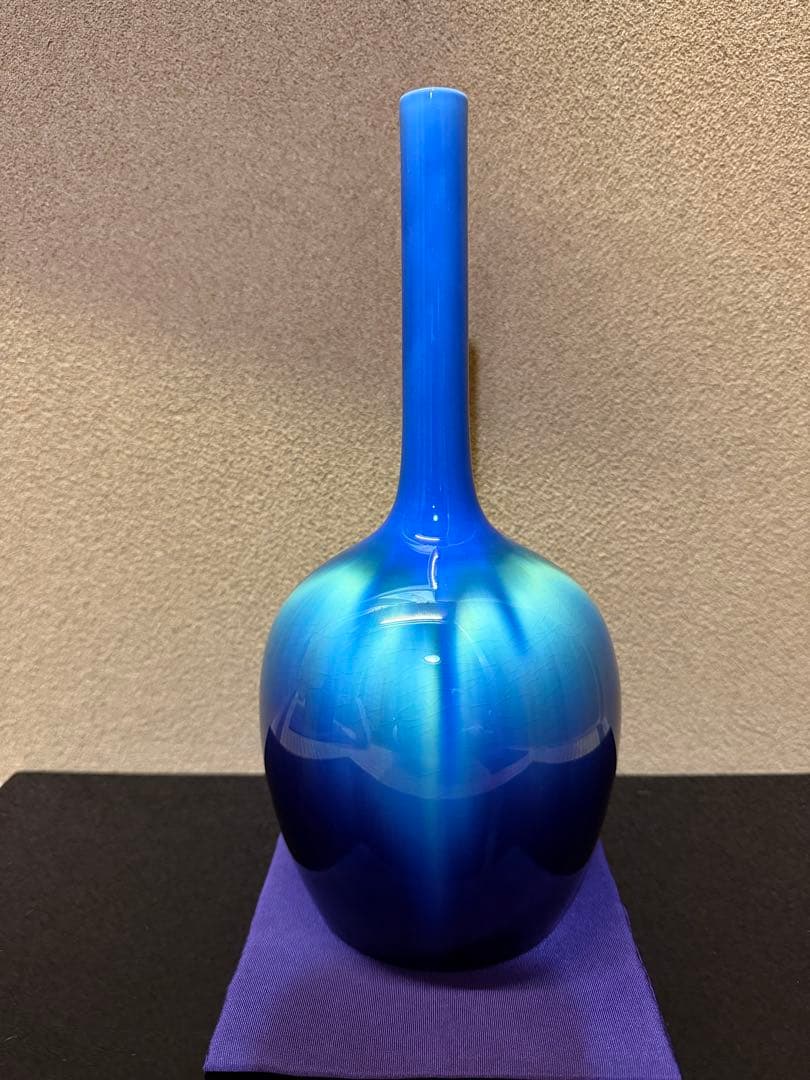 人間国宝 三代徳田八十吉 花入 共箱 九谷焼 - メルカリ