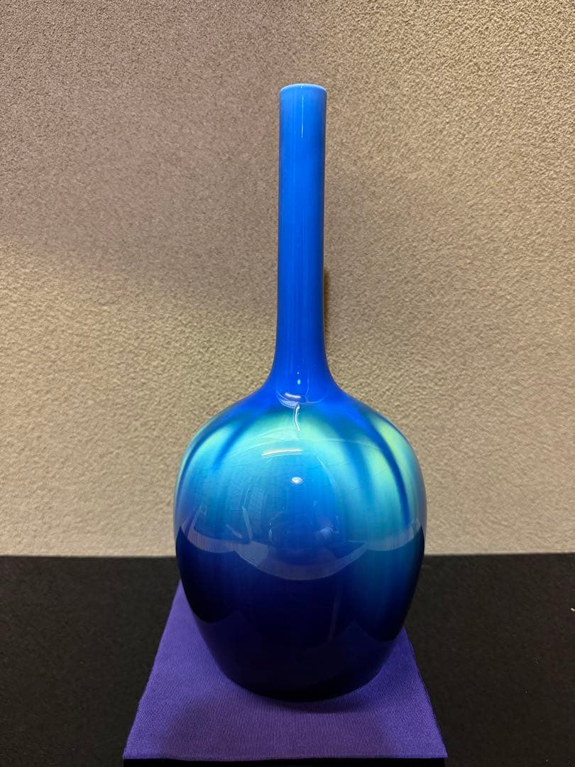 人間国宝 三代徳田八十吉 花入 共箱 九谷焼 - メルカリ