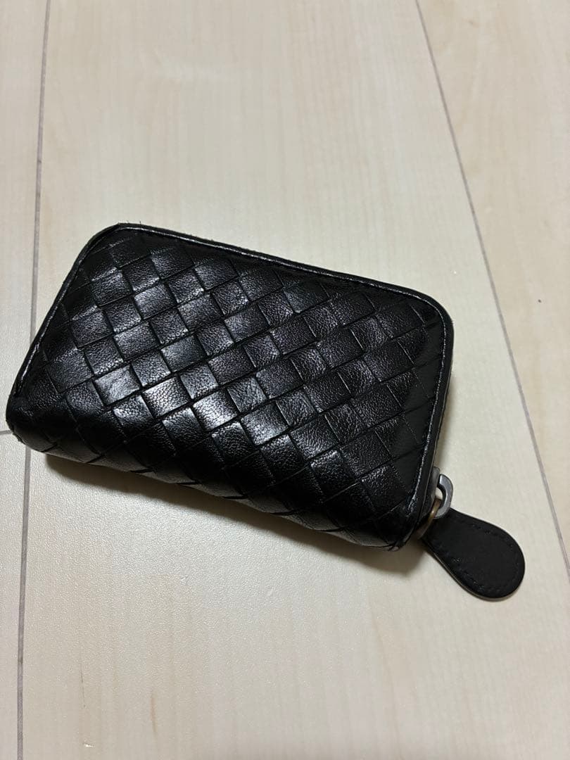 【美品】ボッテガヴェネタ ケース 小銭入れ ブラック イントレチャート