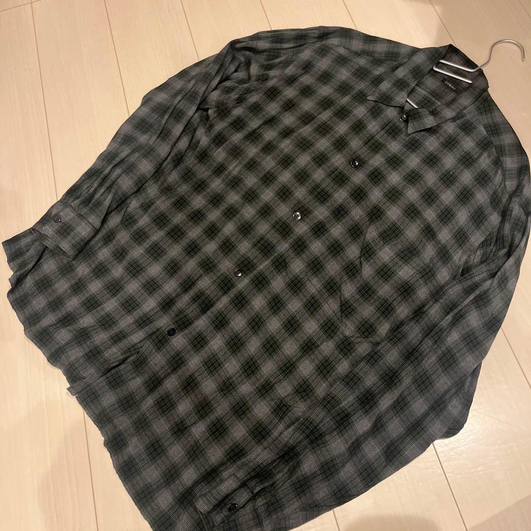 COMOLI 20SS レーヨンオープンカラーシャツ　Size3