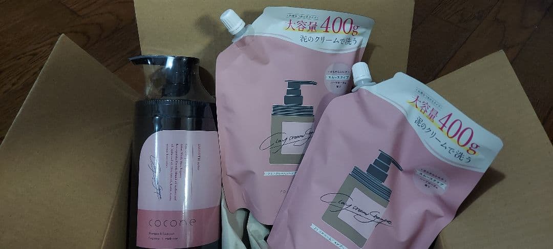 cocone シャンプー 400g ポンプ式 3点セット