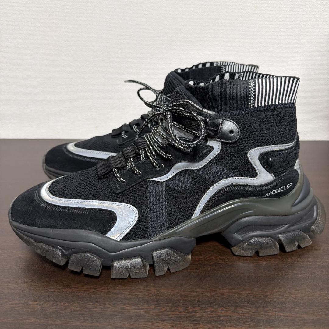 モンクレール No Trace High スニーカー size 42 ブラック