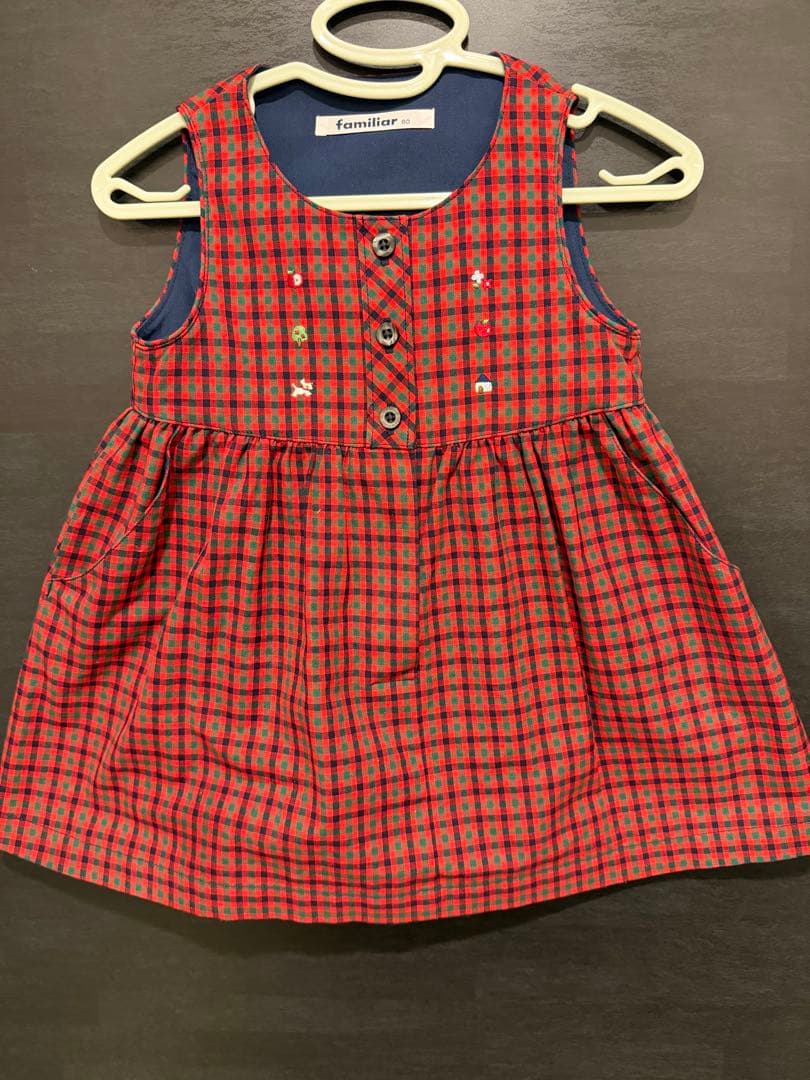 ｍfamiliar ファミリア ジャンバースカート サイズ80 現行品♡