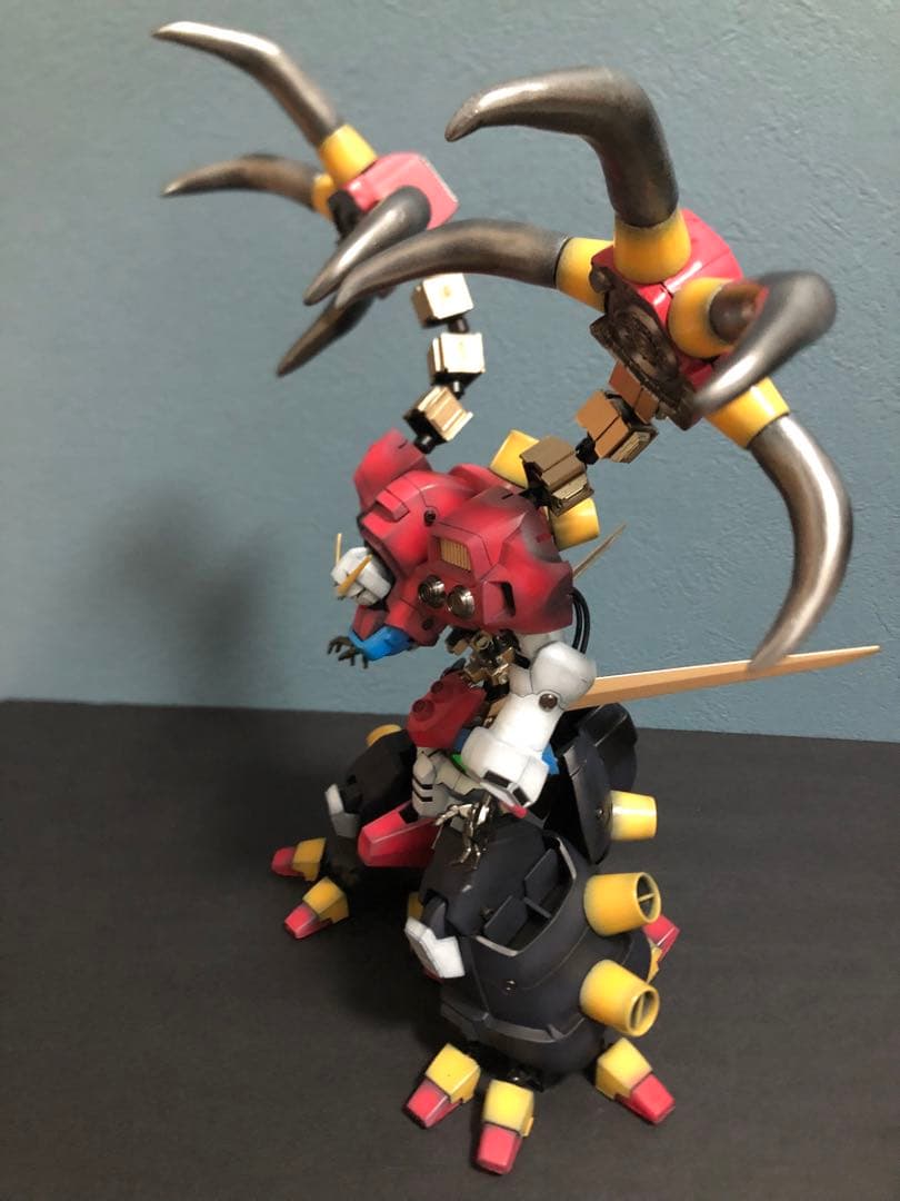 ガンプラ バンダイ デビルガンダム 旧キット 改造 全塗装 完成品【G