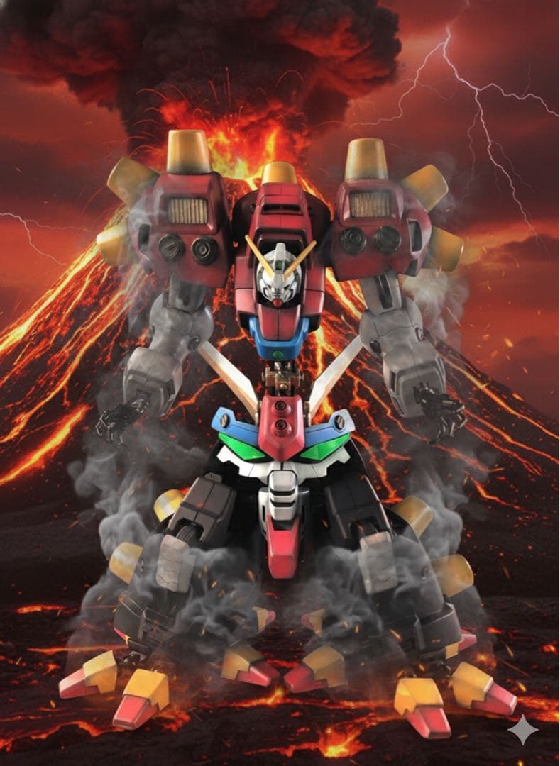 ガンプラ バンダイ デビルガンダム 旧キット 改造 全塗装 完成品【G