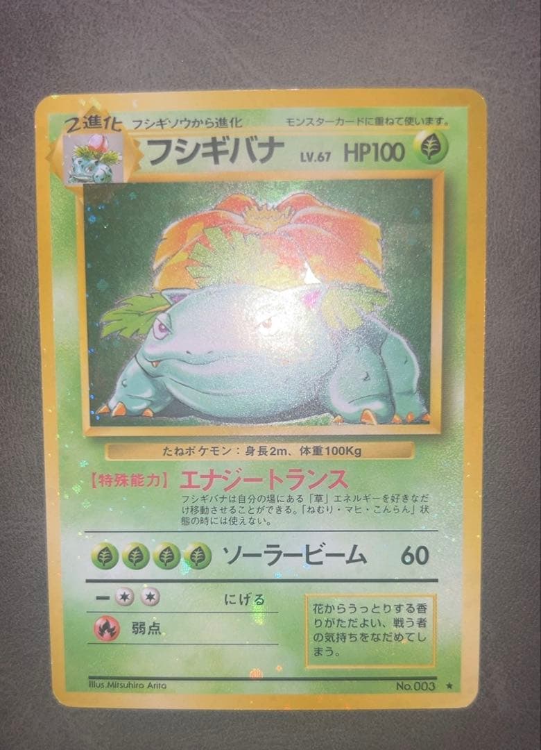 ポケモンカード フシギバナ 旧裏 全面ホロ 強