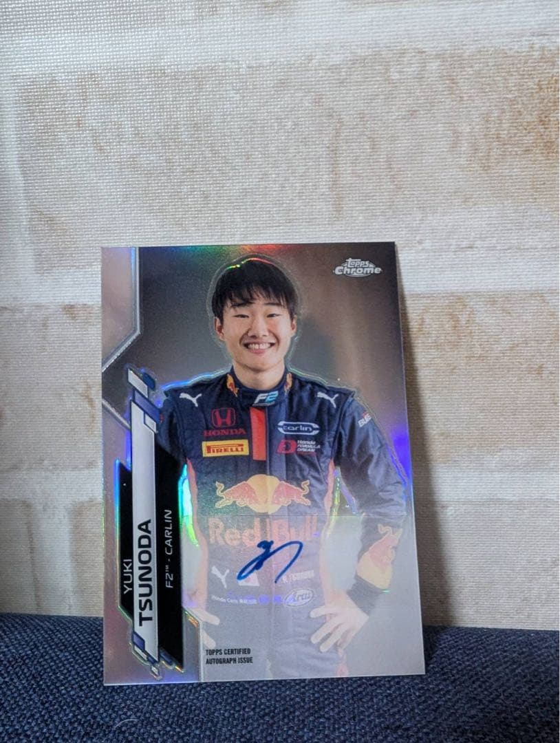 角田裕毅　topps ルーキー　直筆サインカード　シリアル1桁台 角田裕毅 topps ルーキー 直筆サインカード シリアル1桁台 角田裕毅