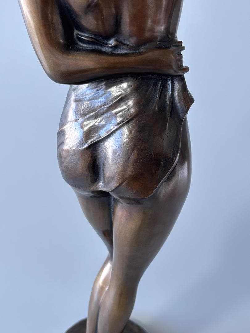 竹中正晴 ブロンズ像 はじらい 女性像 裸婦 高岡銅器 高さ62㎝ - メルカリ