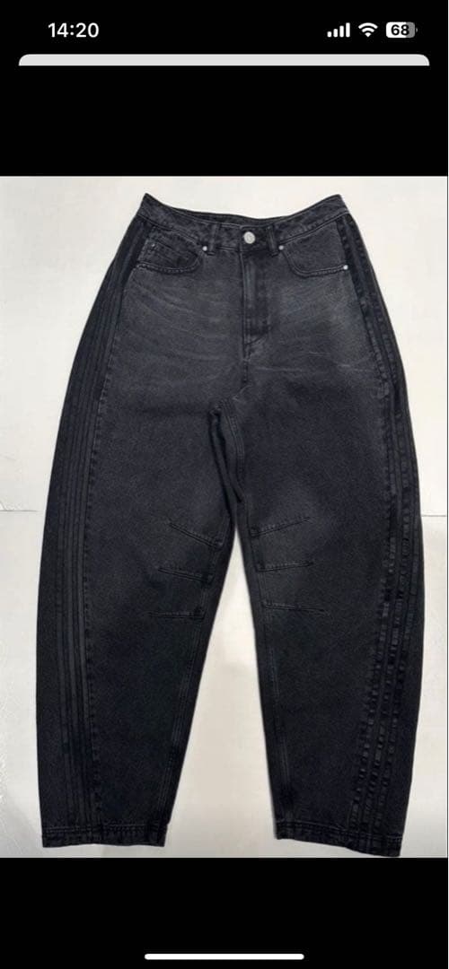 adidasバナナフィットデニムブラック