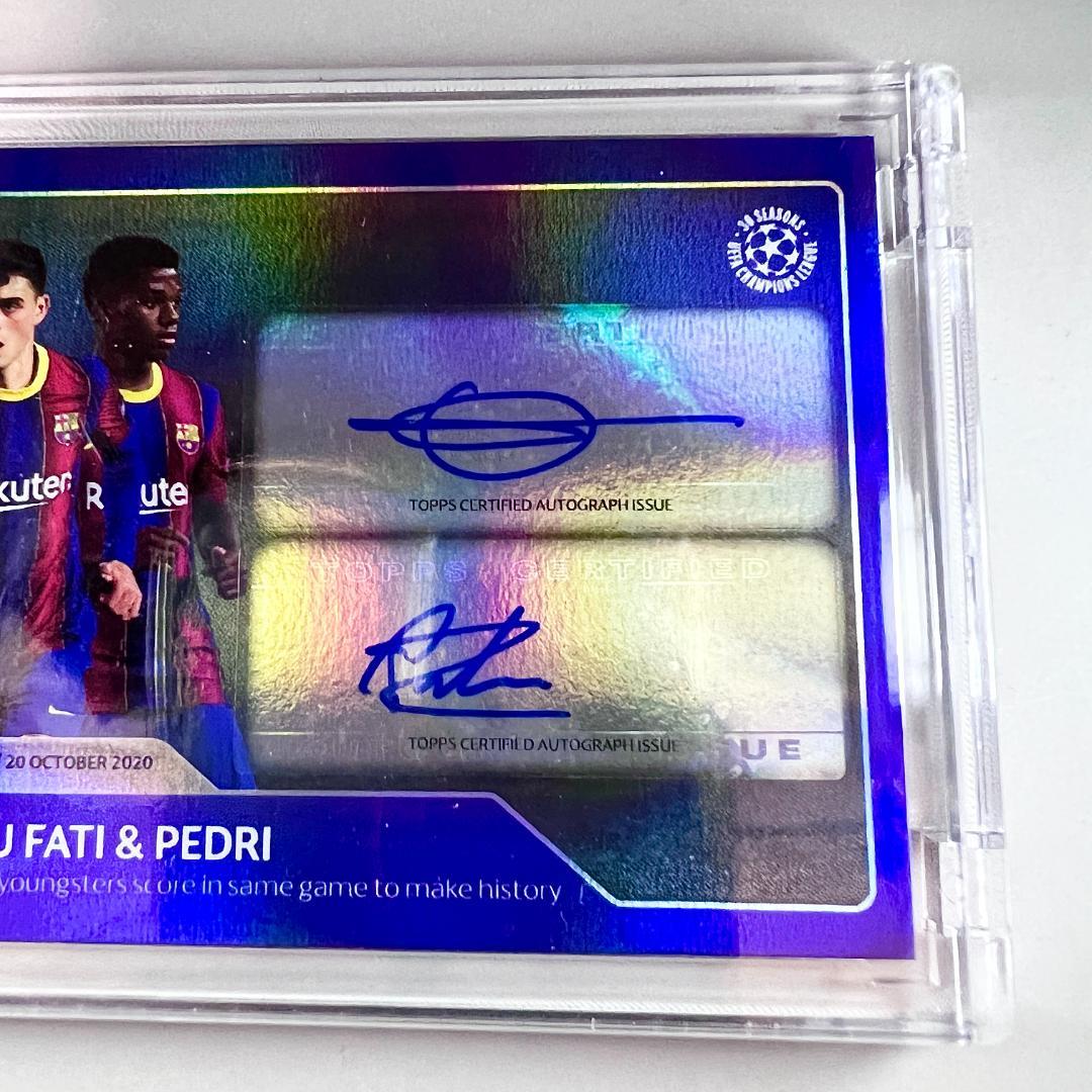 直筆サイン!!限定99枚】ペドリ ＆ ファティ バルセロナ topps - メルカリ