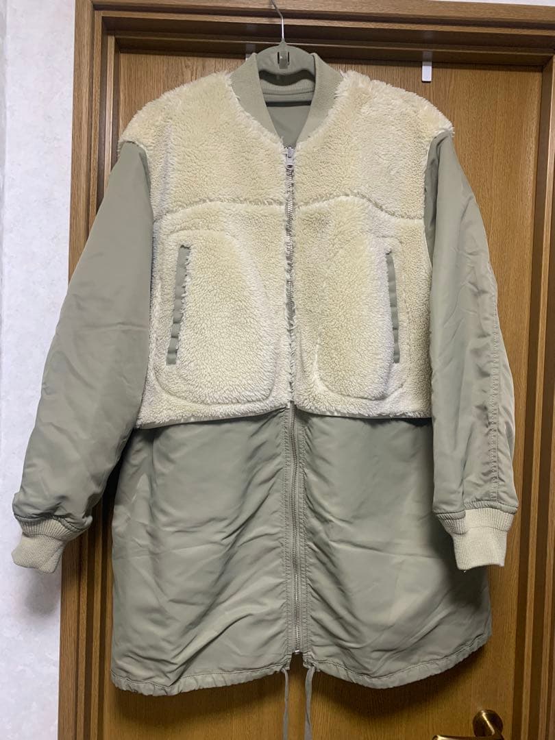 《ドラマ着用》【サステナブル】MA-1ボアリバーシブルコート