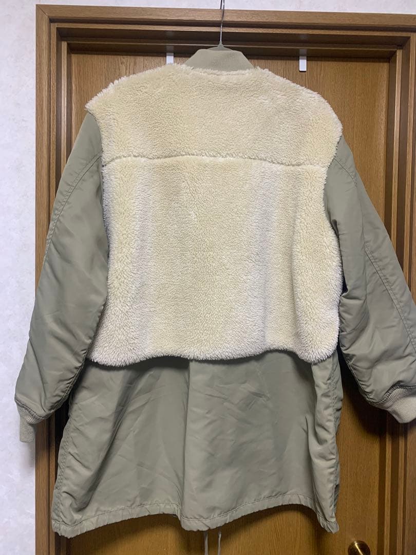 《ドラマ着用》【サステナブル】MA-1ボアリバーシブルコート