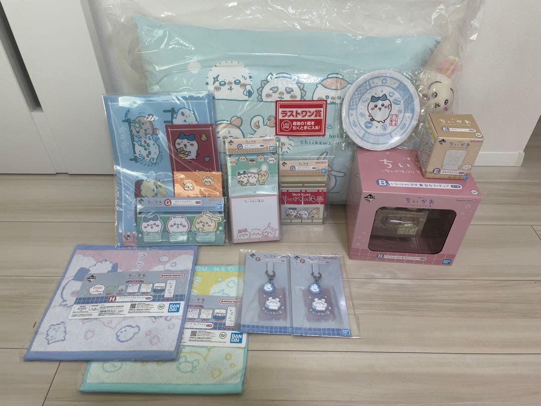 一番くじ ちいかわ B賞 E賞 F賞 G賞 H賞 ラストワン ハチワレ皿　12点 一番くじ ちいかわの湯｜ラインナップを実物写真で徹底ガイド