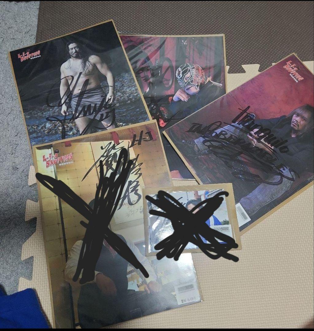 新日本プロレスポートレートサイン入り3点 ロスインゴ