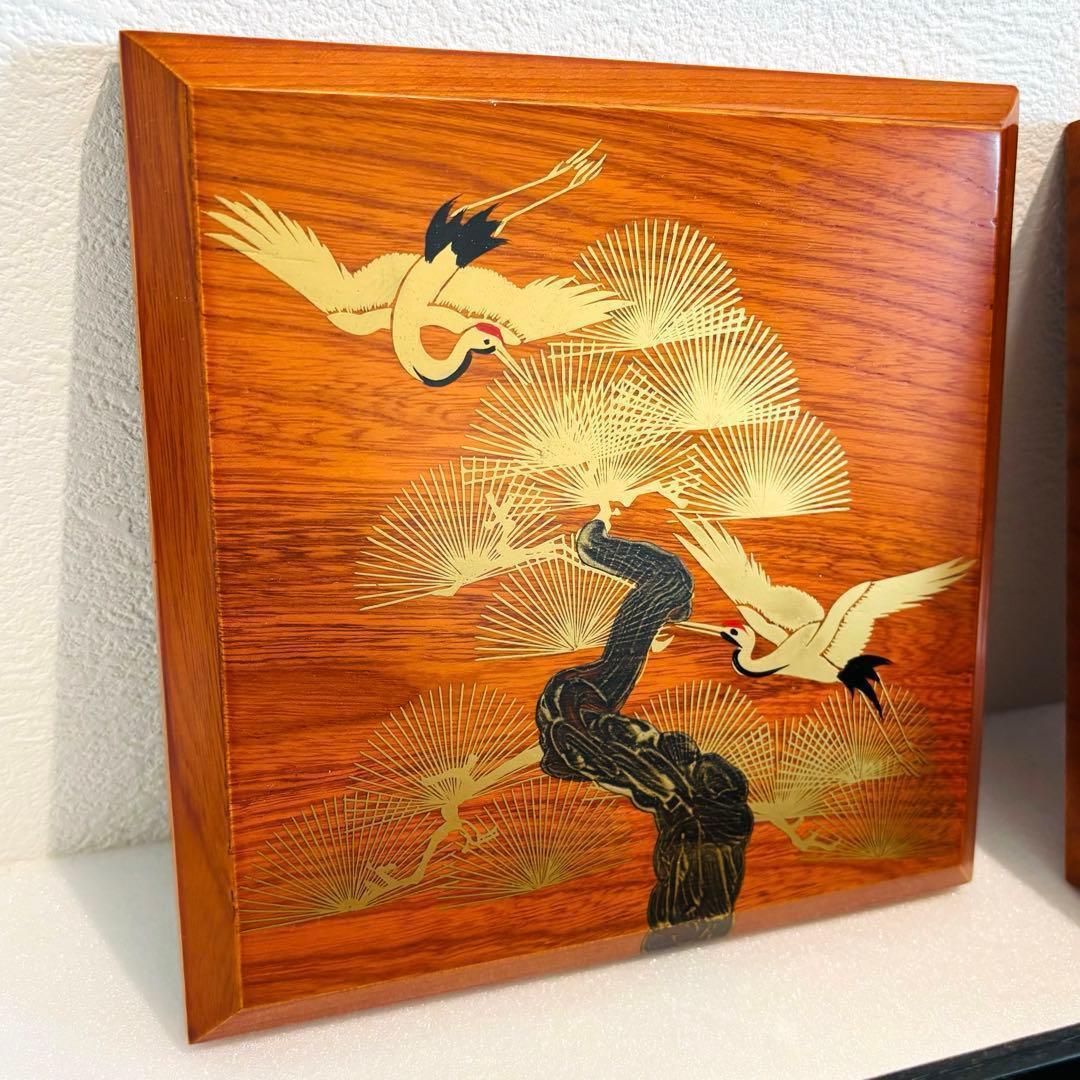⭐️ 天然木漆器 松鶴蒔絵 三段重 美品 ⭐️ - メルカリ