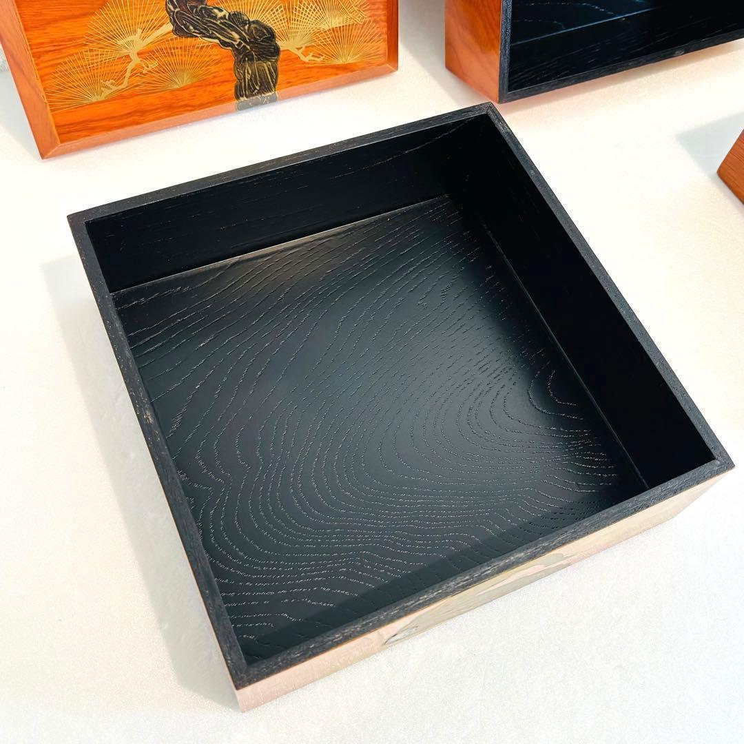 ⭐️ 天然木漆器 松鶴蒔絵 三段重 美品 ⭐️ - メルカリ