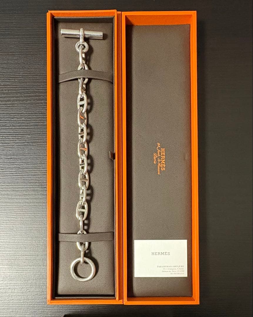 エルメス HERMES シェーヌダンクル GM 14コマ エルメス ブレスレット シェーヌダンクル GM 14コマ SV925 箱 | 東京