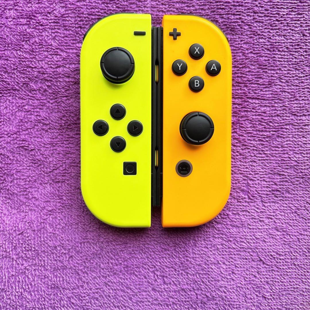 ジョイコンJoy-Conネオンイエロー ネオンオレンジ セット12-j【超美品