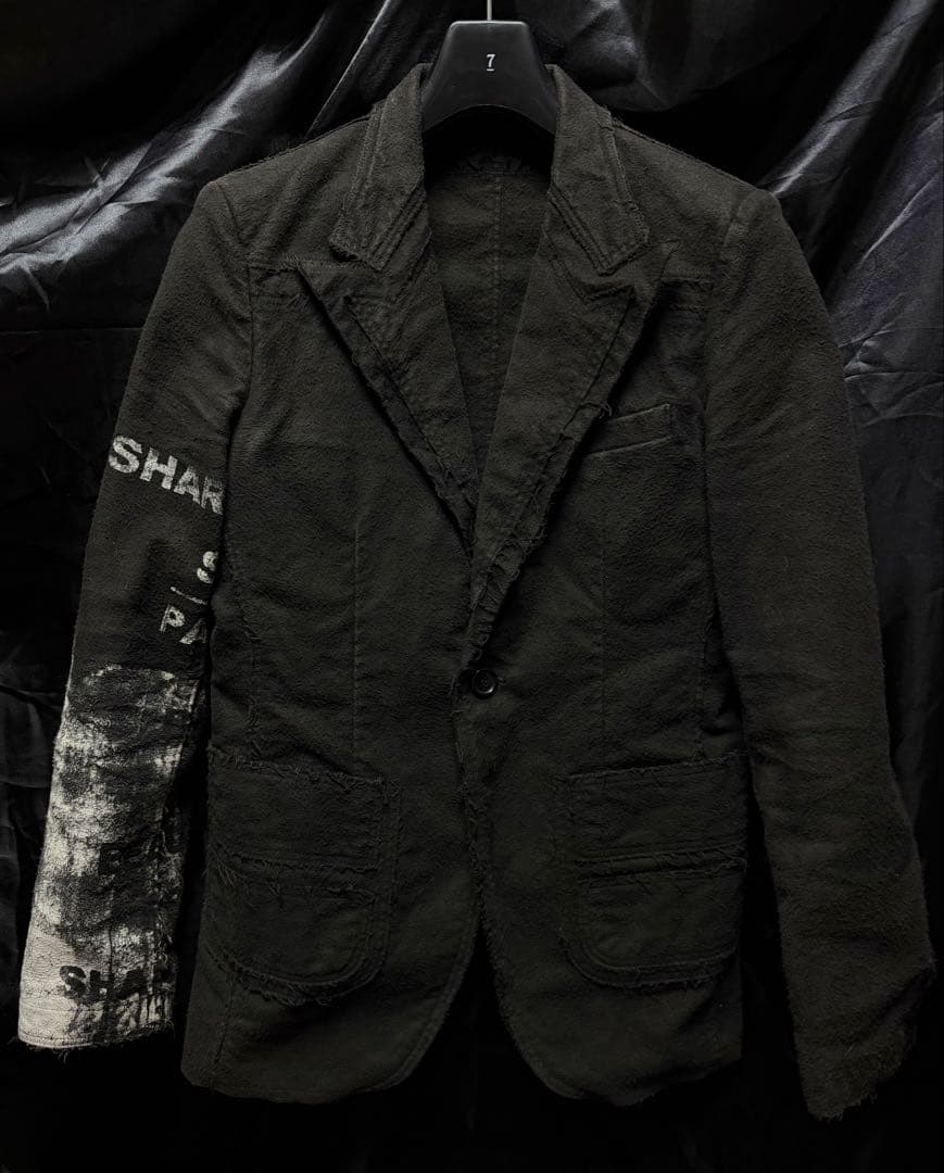 SHARE SPIRIT ダスティ加エプリントジャケット　シェアスピリット