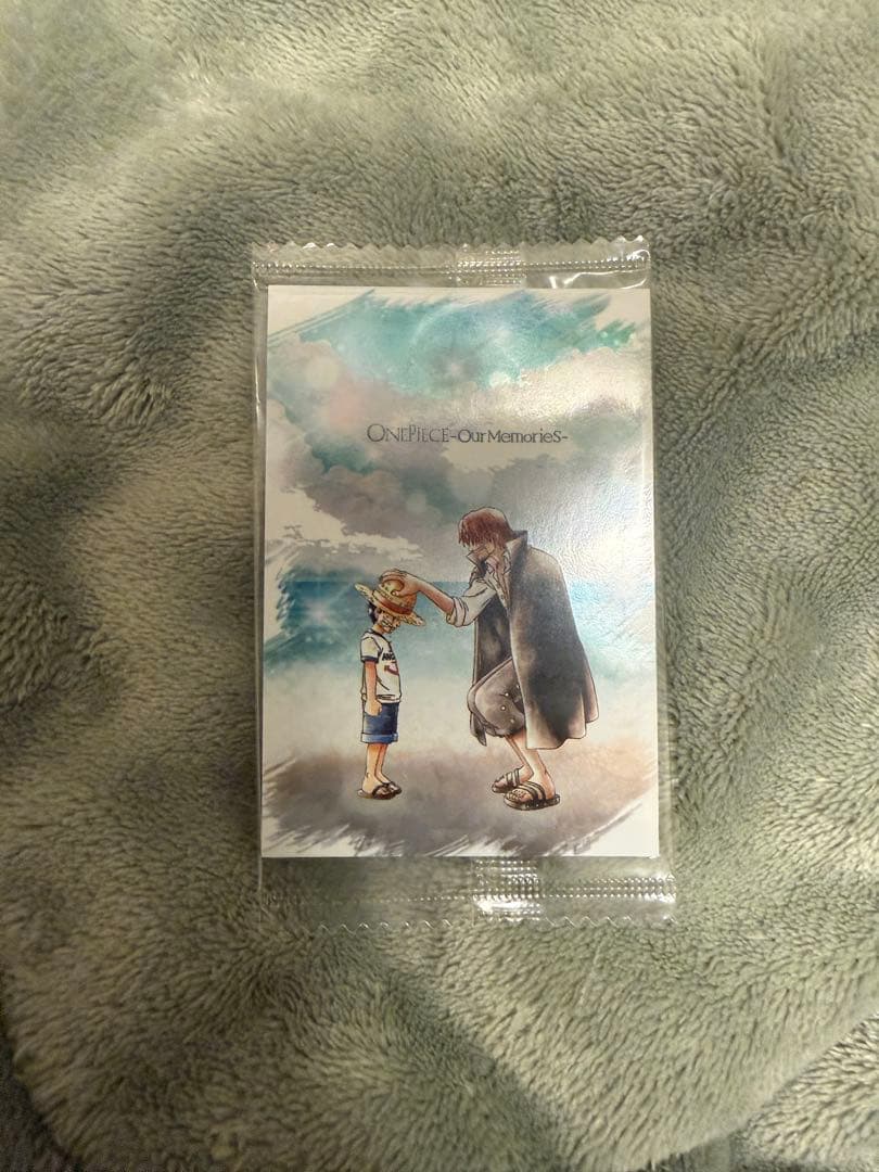 ワンピースカード　ウエハース　 シャンクス&ルフィ ワンピース にふぉるめーしょん ウエハース シークレット ルフィ