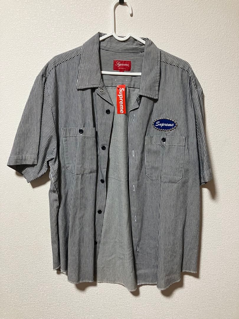 Supreme ストライプ 半袖シャツ