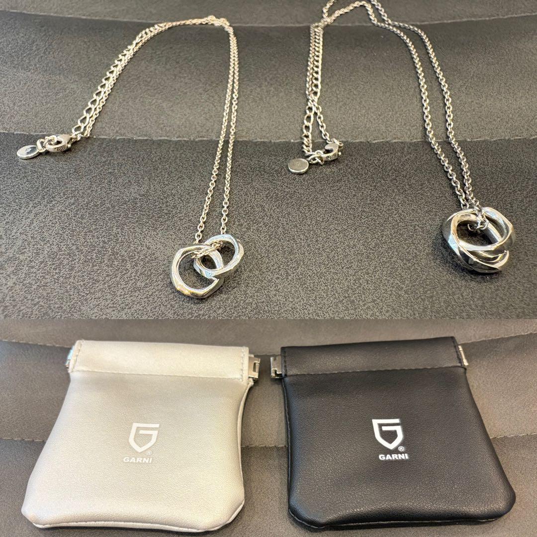 garniガルニクロッケリーボンドペンダント・ペアネックレス - メルカリ