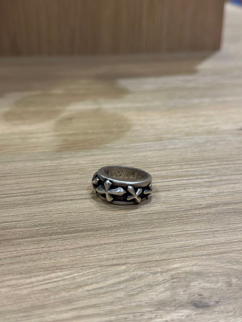 bill wall leatherビルウォールレザーラージラッキークロスリング