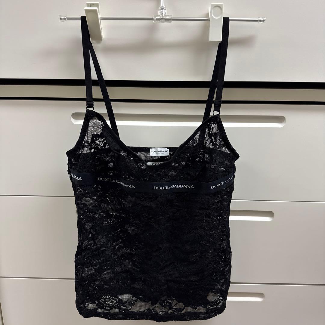 DOLCE & GABBANA レースキャミソール EU-M Dolce & Gabbana レース キャミソール | ブラック | FARFETCH JP