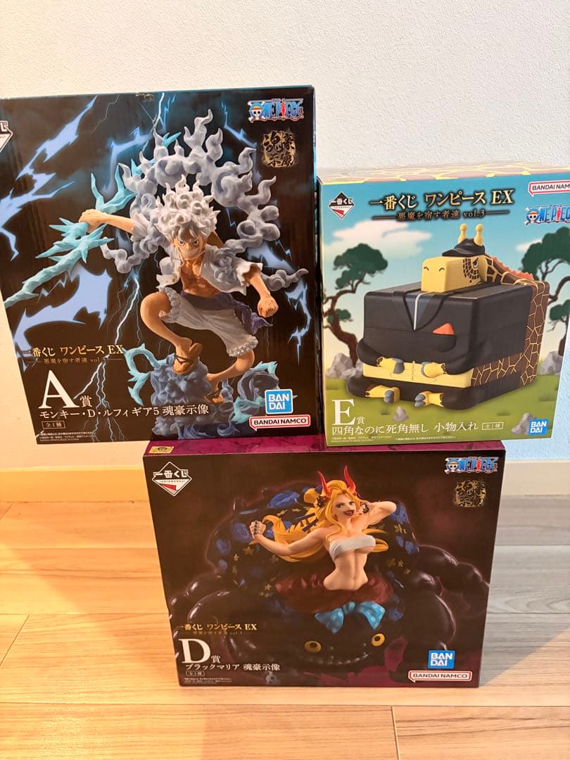 一番くじ　ワンピース　EX 悪魔を宿す者達　フィギュア　3種セット