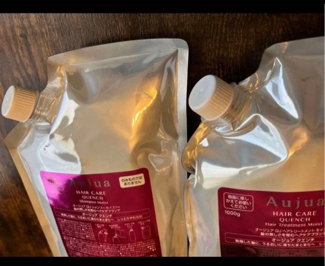 オージュア　クエンチ　モイスト　シャンプー　コンディショナー　1リットル