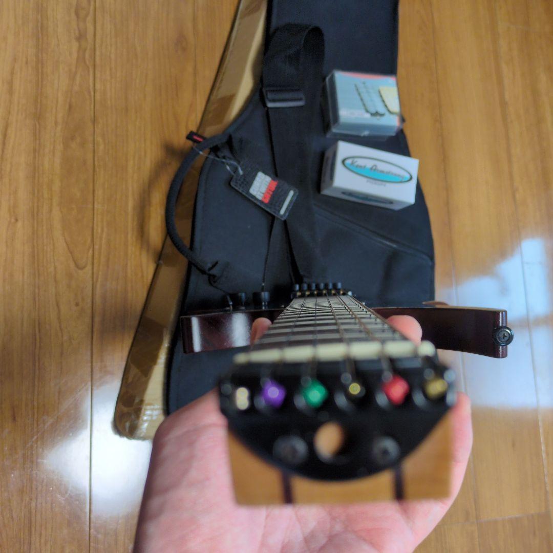 EART エレキギター ヘッドレス 青 - メルカリ