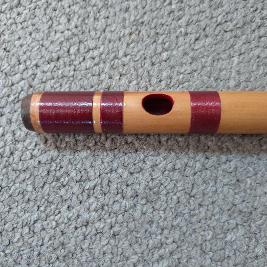 竹製篠笛　七穴　総巻 【新品未使用】