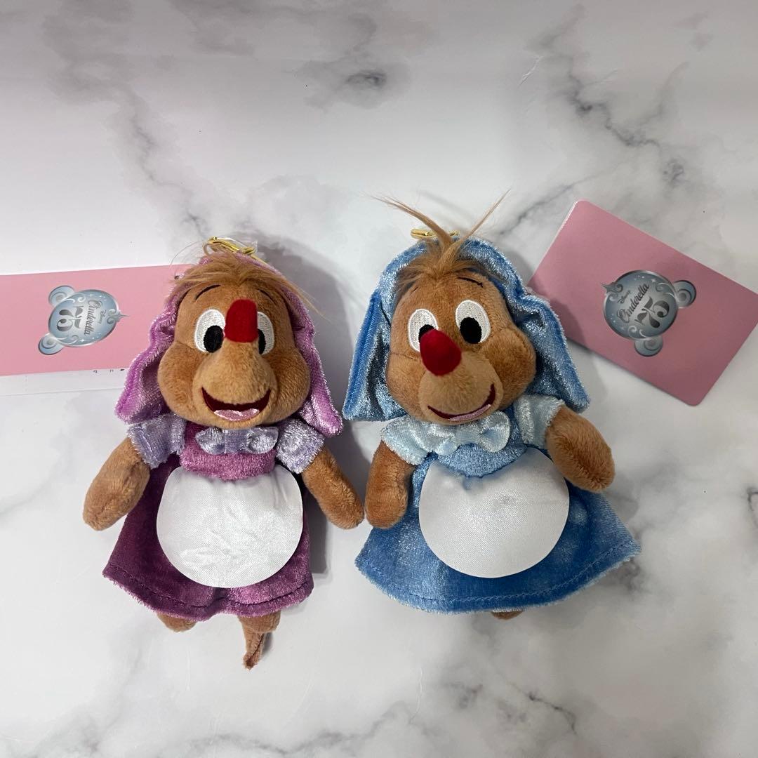 スージー パーラ ぬいぐるみ キーチェーン 2個セット シンデレラ