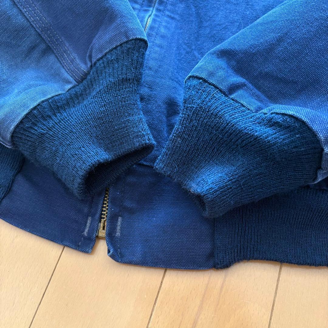 美品◎カーハート 80s サンタフェ 襟なし ネイビー M USA 100周年