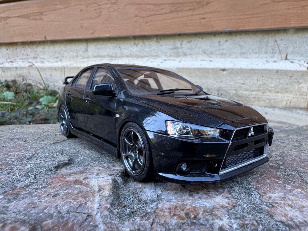 1/24 アオシマ ミツビシ CZ4A ランサーエボリューション X 青島文化教材社 アオシマ ザ・モデルカー No.02 1/24 ミツビシ CZ4A