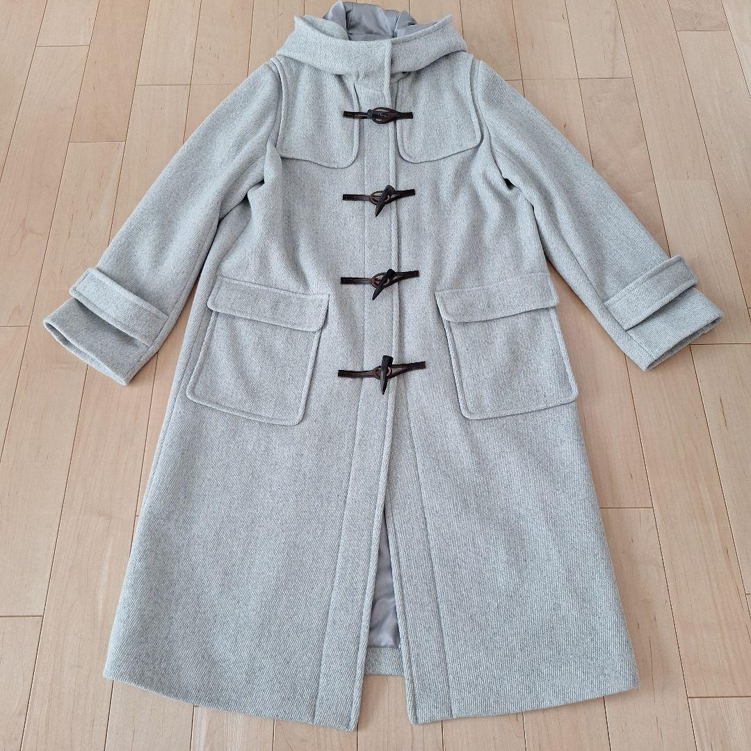 【新品】stola./ストラ　ダッフルコート　ライトグレー４０ ロンドントラディション LONDON TRADITION ウール ダッフルコート （Lt