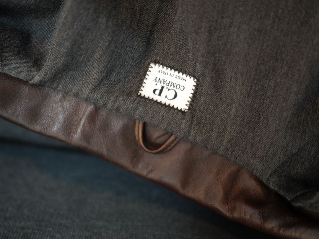 Archive 2002s c.p company leather jacket - メルカリ