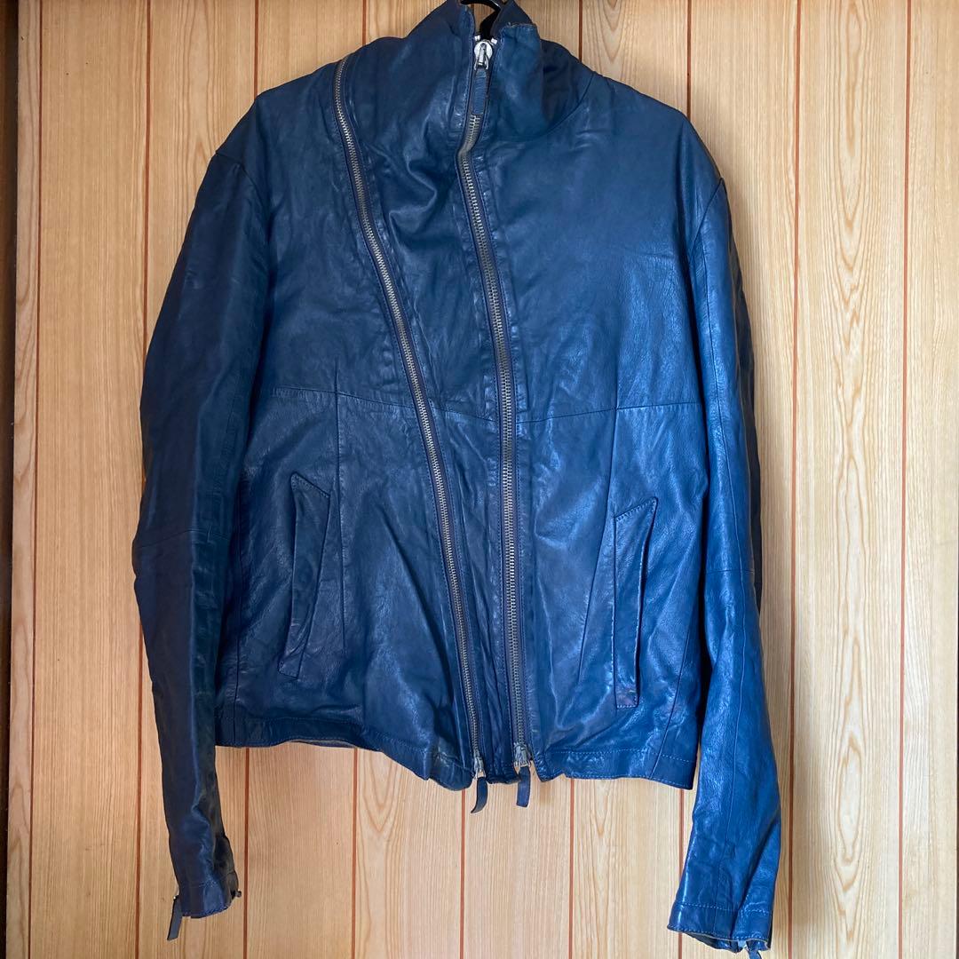 【最終価格】EMPORIO ARMANI レザージャケット M EMPORIO ARMANI(エンポリオアルマーニ) レザージャケット(メンズ